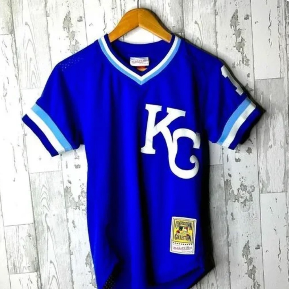 Mitchell & Ness Blue Kansas City Royals Jersey - Small